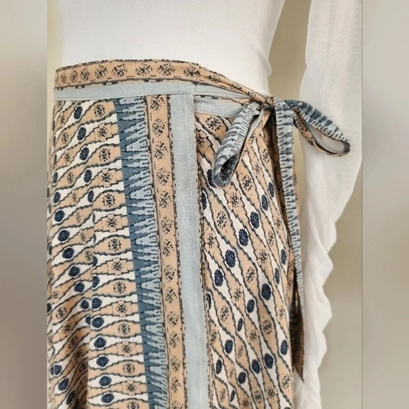 || FREE PEOPLE || wrap skirt, maxi, layered, dressy, boho, size 0 - Picture 2 of 8